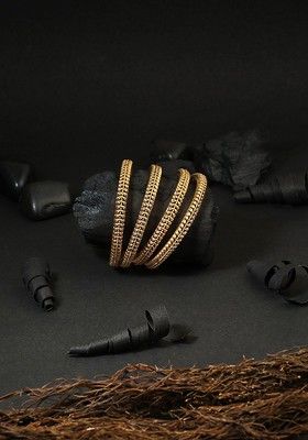 Gold Plain Gold Plated Bangle